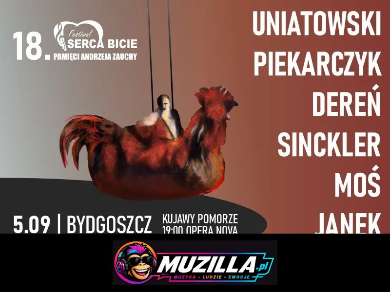 18. Festiwal „Serca Bicie” Pamięci Andrzeja Zauchy — Bydgoszcz — 5 września 2026