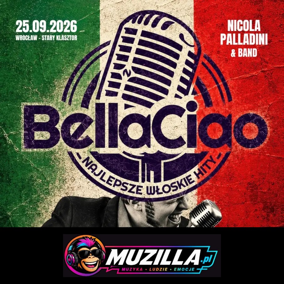 Bella Ciao – najlepsze włoskie hity gra Nicola Palladini & Band — Wrocław — 25 września 2026