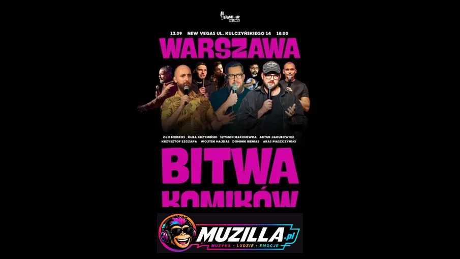 Bitwa Zwycięzców! Ty wybierasz najśmieszniejszego komika z najśmieszniejszych! — Warszawa — 13 września 2026