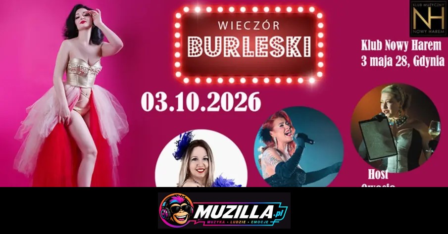 Burleska by Rose de Noir w klubie Nowy Harem — Gdynia — 3 października 2026