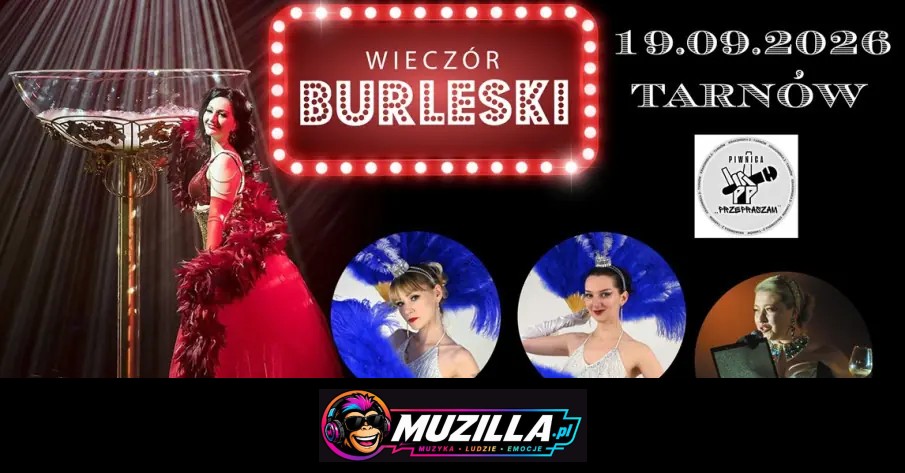 Burleska by Rose de Noir w Piwnicy Przepraszam — Tarnów — 19 września 2026