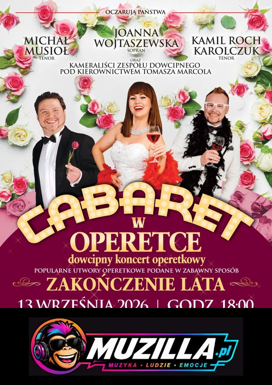 „Cabaret w Operetce” – Operetka, jakiej jeszcze nie było! Zakończenie lata — Brzeg — 13 września 2026