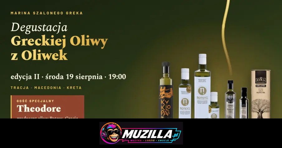 Degustacja Greckiej Oliwy z Oliwek — edycja II *GOŚĆ SPECJALNY* — Kołobrzeg — 19 sierpnia 2026