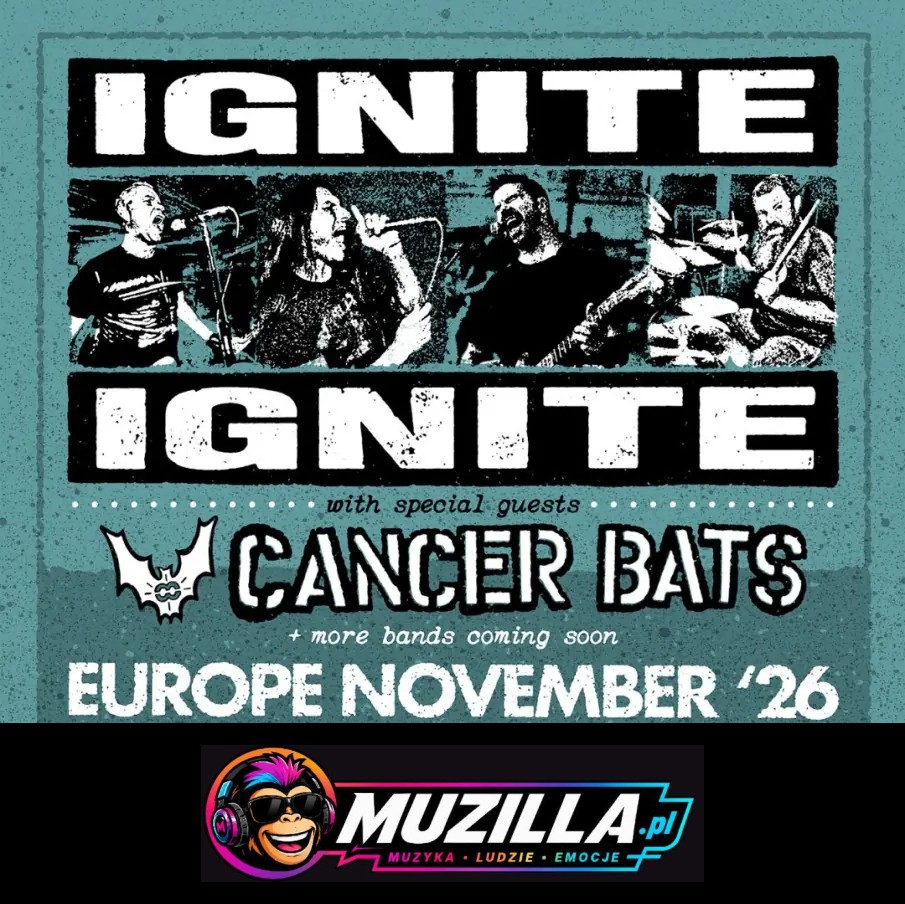 IGNITE oraz CANCER BATS – wspólny koncert we Wrocławiu! — Wrocław — 19 listopada 2026