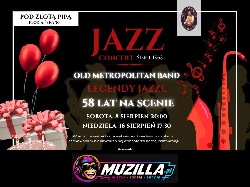 Jubileusz 58-lecia – Old Metropolitan Band — Kraków — 8 sierpnia 2026