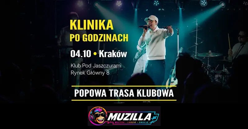 „KLINIKA PO GODZINACH” czyli POPOWA TRASA KLUBOWA! — Kraków — 4 października 2026