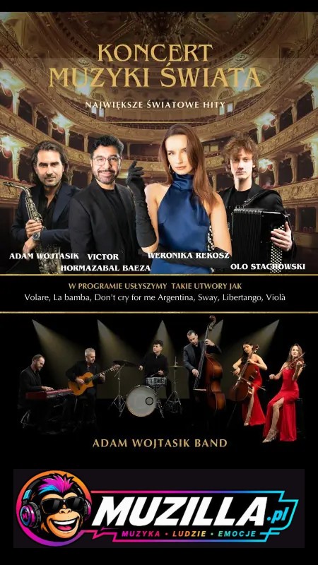 Koncert Muzyki Świata – Adam Wojtasik Band i inni — Koszalin — 12 grudnia 2026