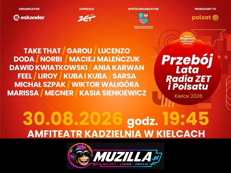 Magiczne Zakończenie Wakacji 2026 – Przebój Lata Radia ZET i Polsatu! — Kielce — 30 sierpnia 2026