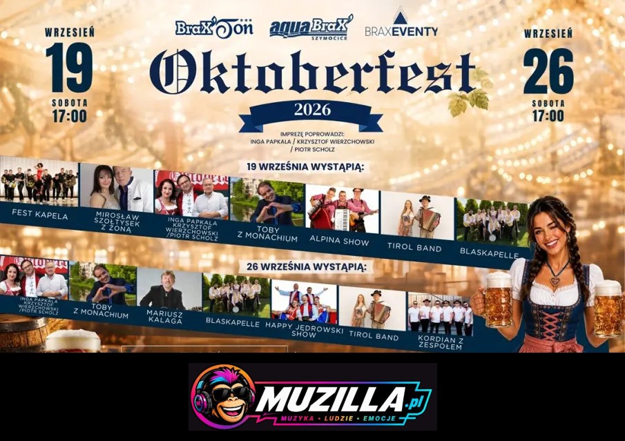Oktoberfest 2026 — Szymocice — 19 września 2026