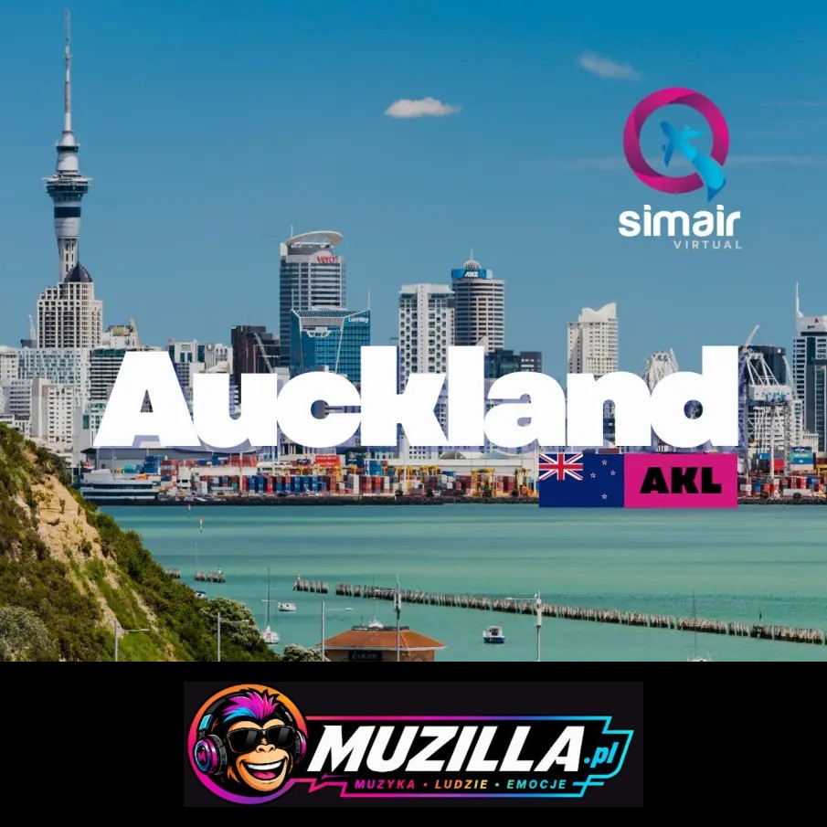 Pasażerski lot z Dunedin do Auckland – Krajobrazy Nowej Zelandii — Warszawa — 13 sierpnia 2026