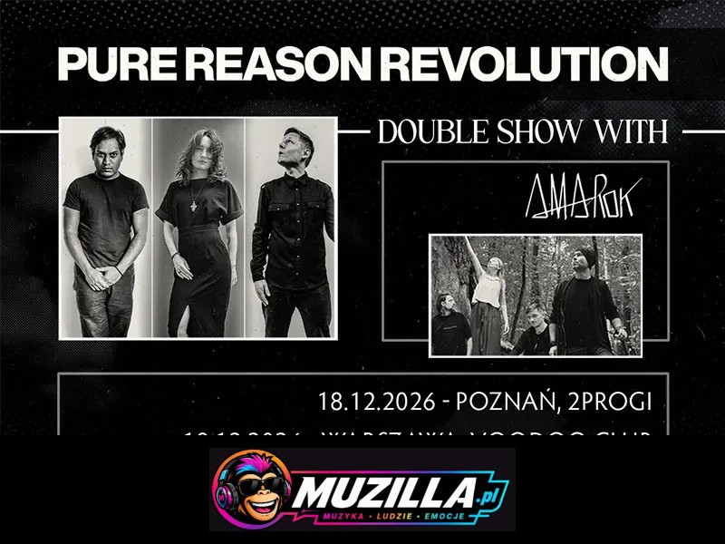Pure Reason Revolution double show with Amarok — Poznań — 18 grudnia 2026