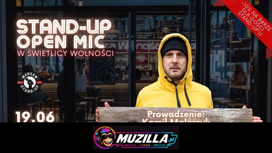 Stand-up Open mic – Warsaw Stand-up x Kamil Maleszyk — Warszawa — 14 sierpnia 2026