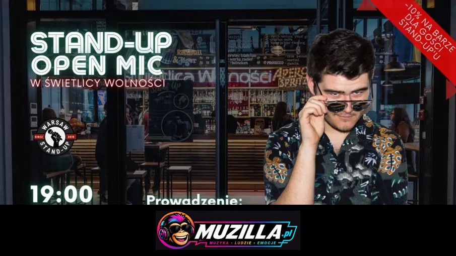 Stand-up Open mic – Warsaw Stand-up x Szymon Jaworski — Warszawa — 21 sierpnia 2026