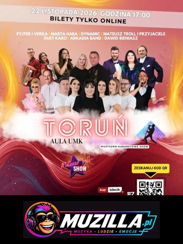 Szlagierowe Marzenia – Muzyczno-kabaretowe Show — Toruń — 22 listopada 2026