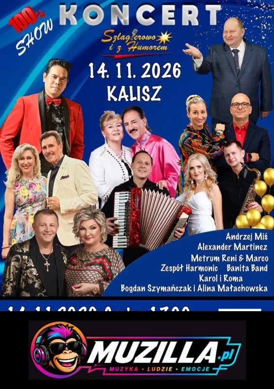 Szlagierowo i z Humorem — Kalisz — 14 listopada 2026