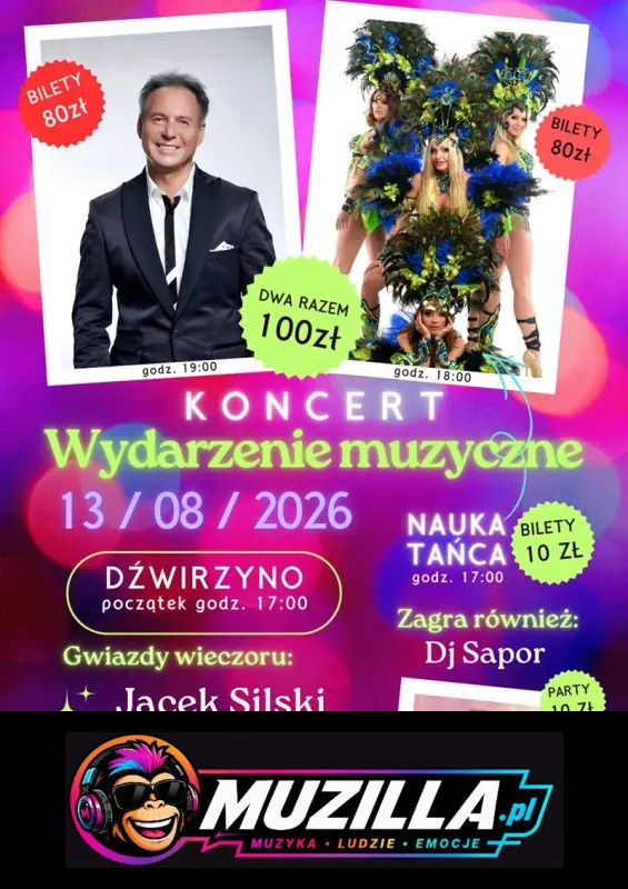Wielkie Taneczne Show! — Dźwirzyno — 13 sierpnia 2026